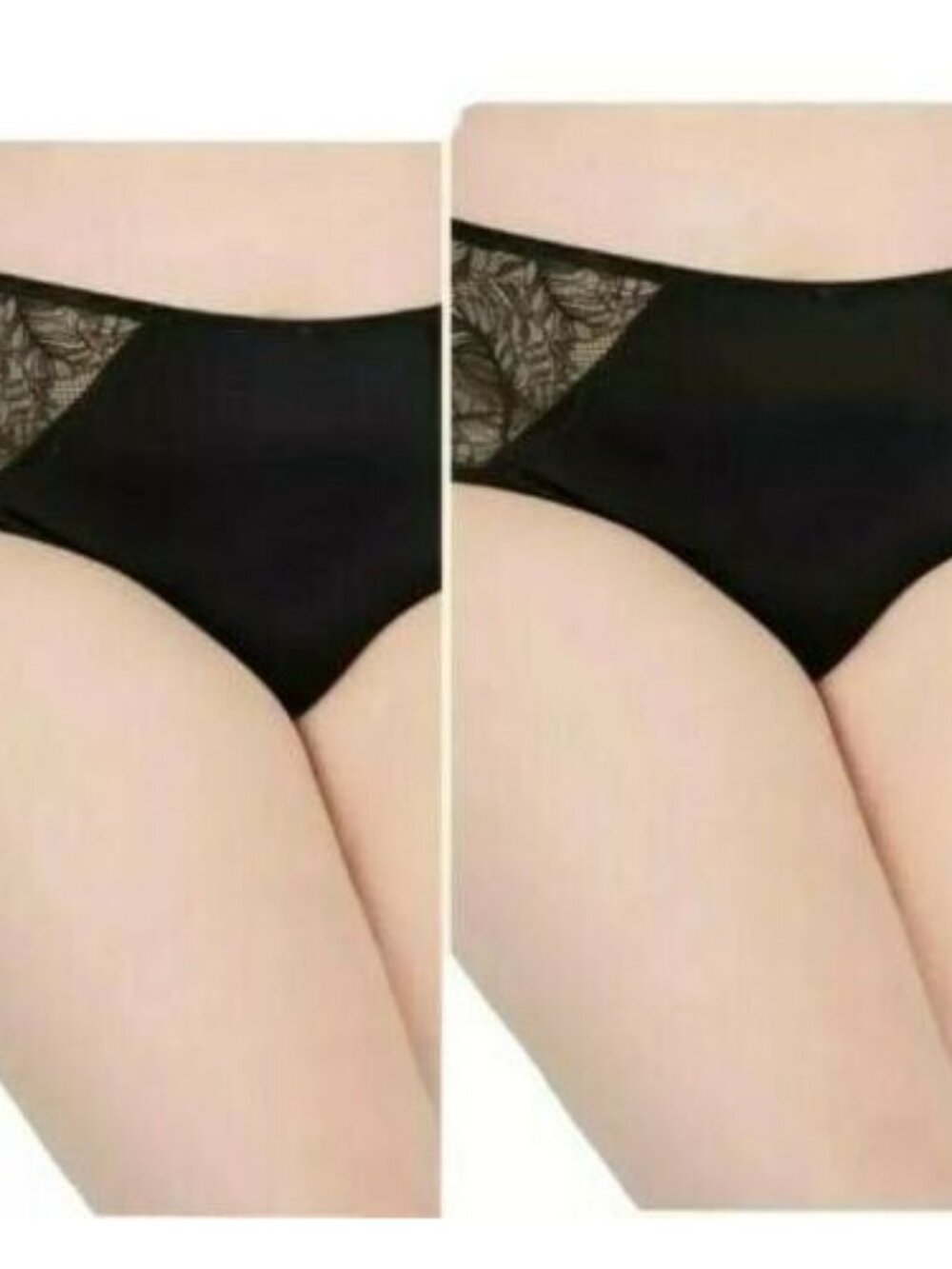 INC International Concepts Women’s Black Lace Inset Hipster Panties 3X New